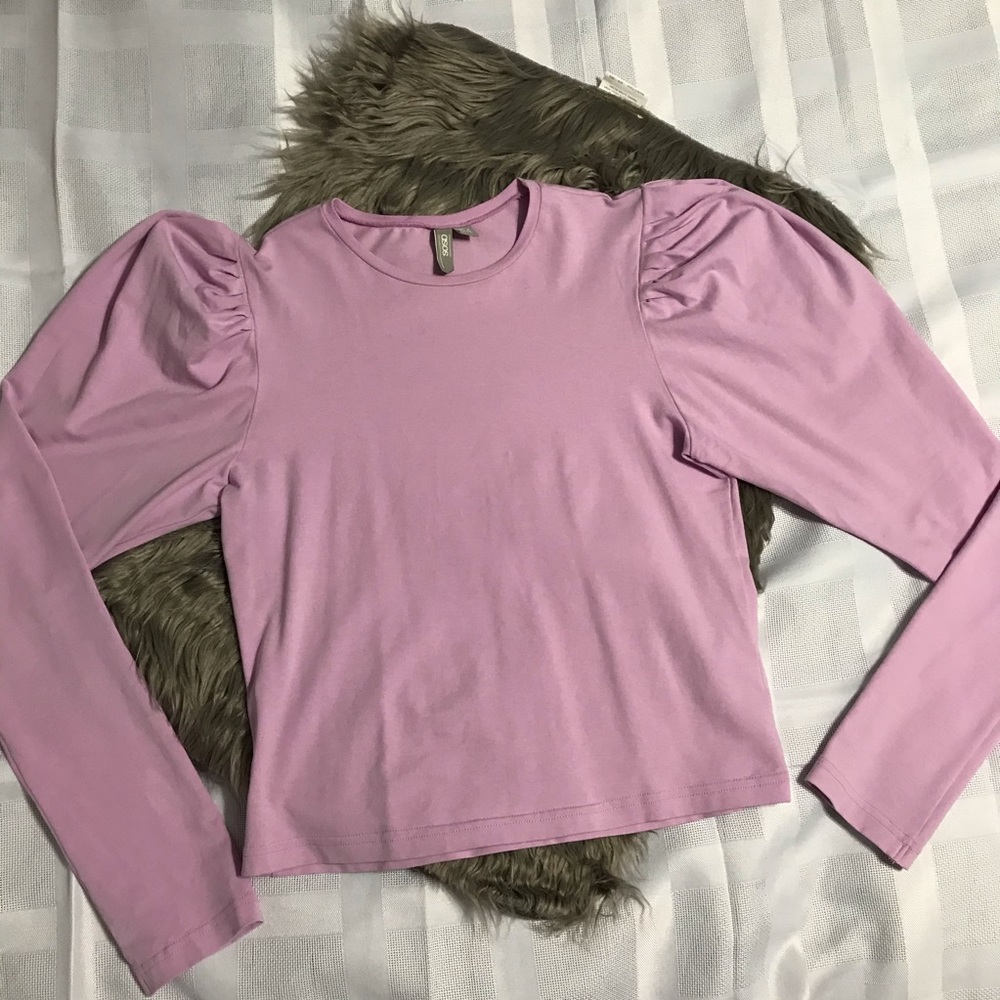 Asos lavender long sleeve top.